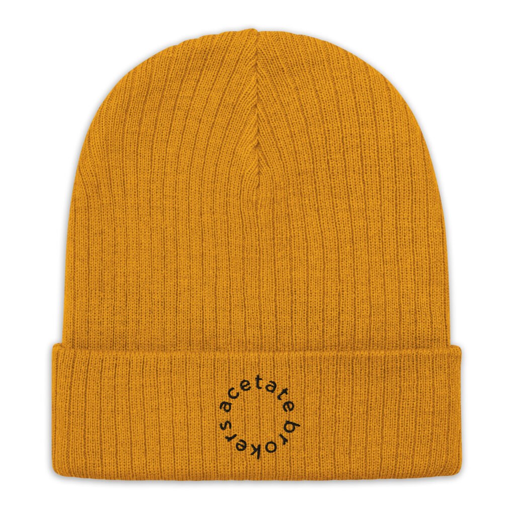 Circle Logo Beanie | Mustard