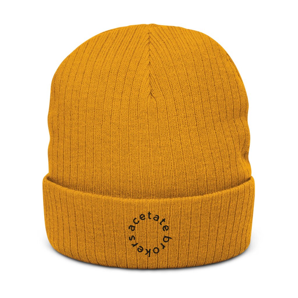 Circle Logo Beanie | Mustard