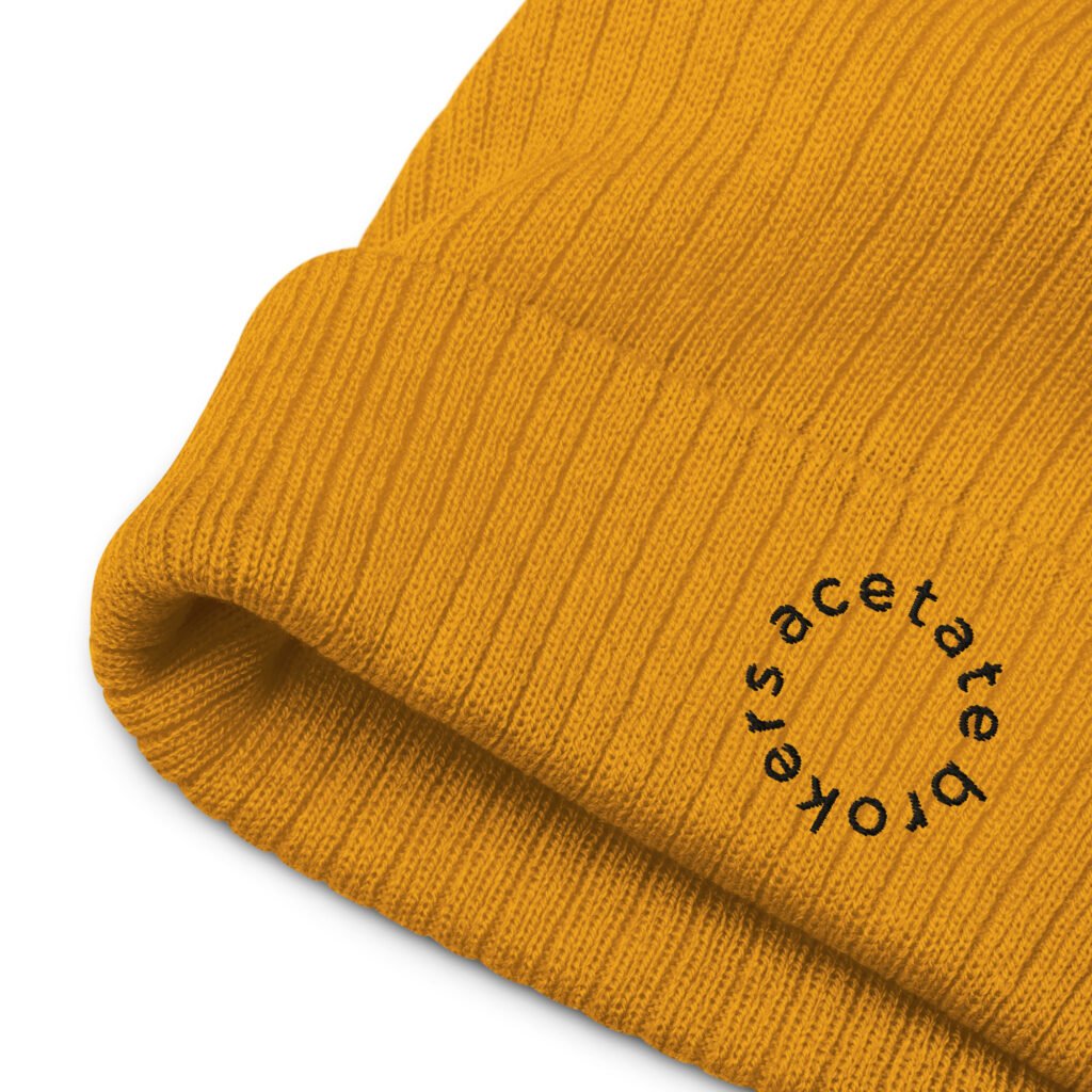 Circle Logo Beanie | Mustard