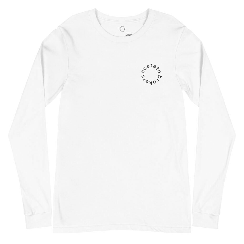 Circle Logo Longsleeve | White