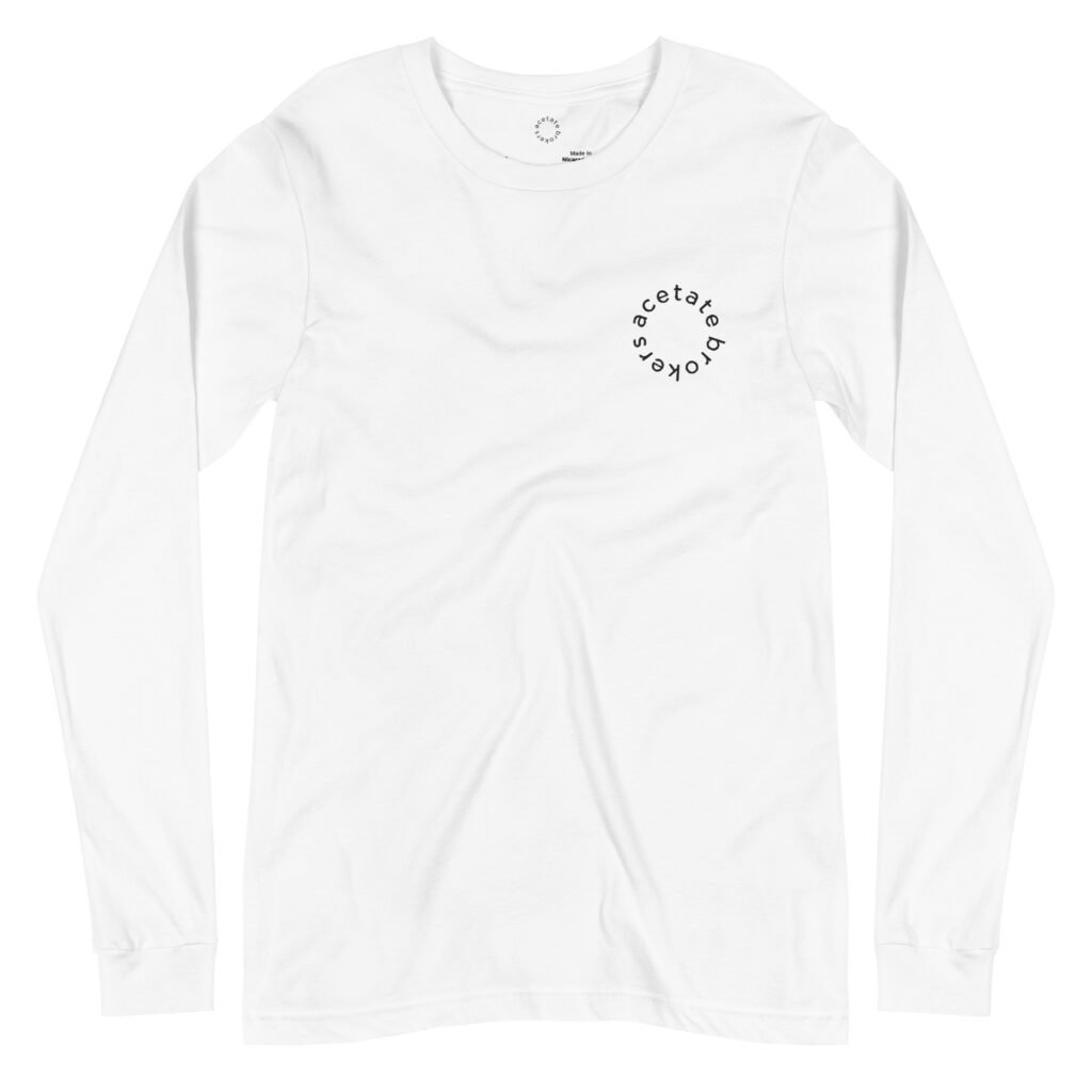 Circle Logo Longsleeve | White